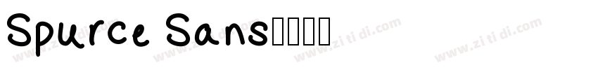 Spurce Sans字体转换
